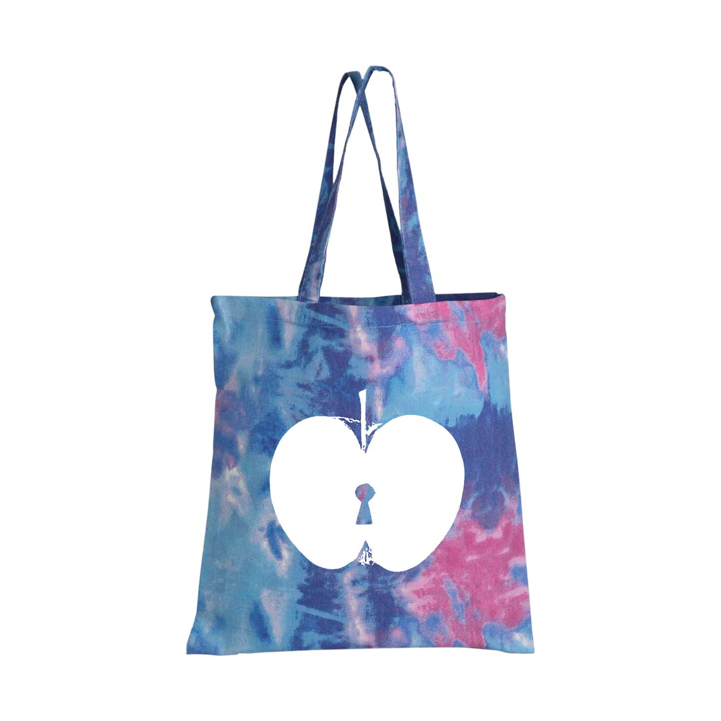 Apple Keyhole Tie Dye Totebag