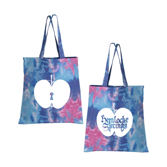 Apple Keyhole Tie Dye Totebag